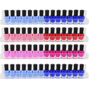 Nagellak houder - 4 stuks - Transparant - Houder voor Nagellak potjes - Nagellak organizer voor aan de Muur
