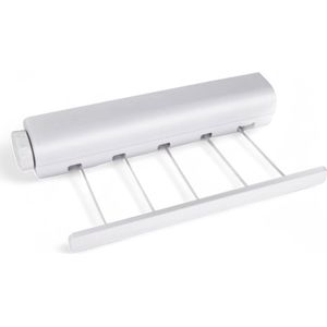 Intrekbare Waslijn Heavy Duty Binnen En Buiten Waslijn Dubbele Touw Kleding Droogrek Voor Hotel Home Balkon Wasserij Zwart