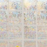 Raamfolie Glas in Lood - 90cm x 200cm - Zelfklevend - Anti Inkijk - Plakfolie - Decoratiefolie