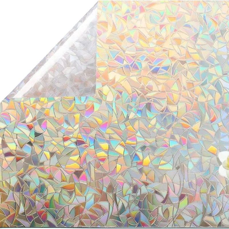 Raamfolie Glas in Lood - 90cm x 200cm - Zelfklevend - Anti Inkijk - Plakfolie - Decoratiefolie