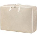 Opbergzak XXL Dekbed Beige 70 x Opbergtas voor Dekbed en Kleding Kledingzak XXL