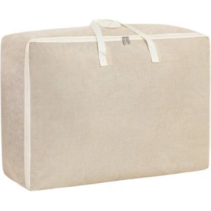 Opbergzak XXL Dekbed Beige 70 x Opbergtas voor Dekbed en Kleding Kledingzak XXL