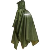 Regenponcho - Groen - Waterdicht - Reflectievlakken