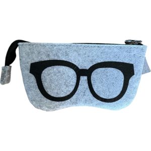 Brillenetui - Grijs - Vilt - Bescherming voor Jouw Bril