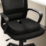 Ergonomisch Zitkussen - Zwart - Stuitkussen & Wigkussen - 45cm - Zitverhoger voor Auto & Stoel