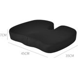 Ergonomisch Zitkussen - Zwart - Stuitkussen & Wigkussen - 45cm - Zitverhoger voor Auto & Stoel