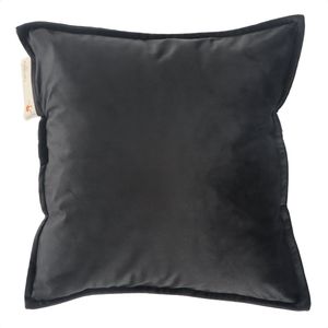 Pleafs® Warmtekussen - Plush - Draadloos - Elektrisch Oplaadbaar - 45x45cm - Onyx