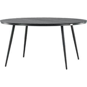 Nest outdoor Aaron tuintafel polywood zwart - Ø150 cm