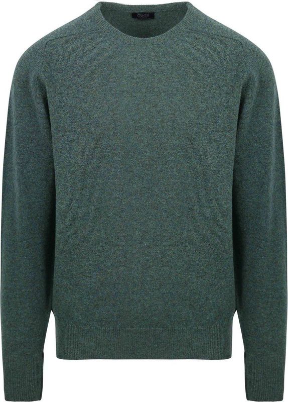 William Lockie Rosemary - Heren Pullover - Groen - Lambswool
