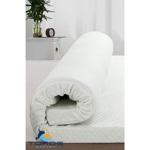 Toros Bedden - Topmatras - 180x210 - Topper Matras HR Koudschuim - Hybrid - Topdekmatras - 9cm - Orthopedisch - 4 Seizoens Topper Hotel XL - Anti Bacterieel - Gratis Retour 180x210