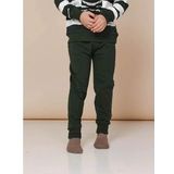 SNURK - Kids Pyjamabroek - Donkergroen - 95% Katoen 5% Elastaan