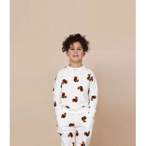 SNURK - Squirrels - Trui - Wit - Organisch Katoen - Relaxed Fit