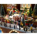 Luville - Molendam - Kerstdorp Miniatuur - Pakjesboot - 32,5 x 17,5 x 19 cm