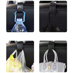 Waledano® Auto Hoofdsteun Haakjes 2 Stuks - Tassenhaak - Auto Organizer Autostoel Hangers - Autostoel – Kleerhangers - Autostoel - Bag Hook - Tassenhanger – Tas haak – Tassenhouder