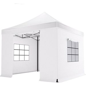 Easy up 3x3m wit luxe partytent opvouwbaar