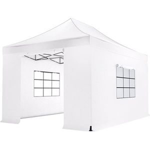 Easy up 3x4,5m wit luxe partytent opvouwbaar