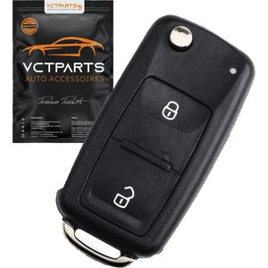 VCTparts® Volkswagen Klapsleutel Afstandsbediening Behuizing 2 Knop 1998-2010 (excl. chip)