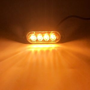 VCTparts Grill Stroboscoop Flitsers Oranje / Geel LED Zwaailichten (set) [Grillflitsers - Bumperflitsers]