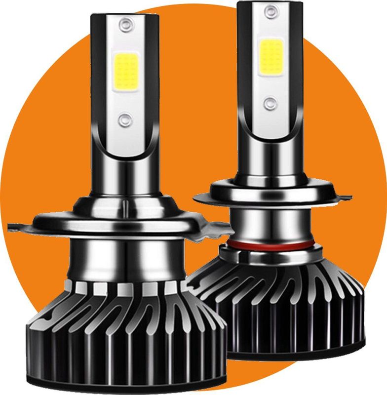 VCTparts H7 LED Dimlicht Koplampen 6500K – Helder Wit Licht met Ventilator en Canbus Decoder (Set van 2)