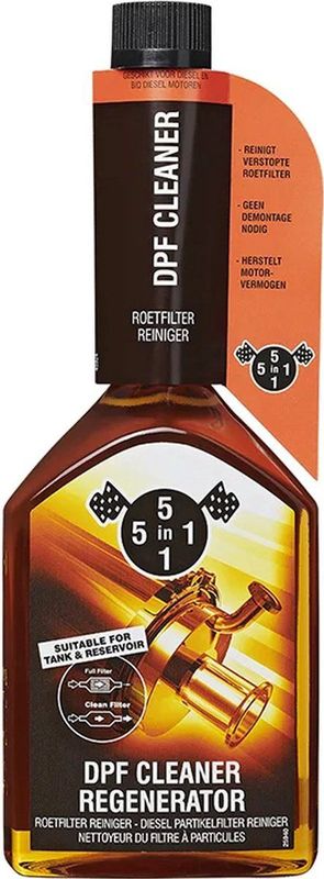 5IN1 - Roetfilter Reiniger - DPF Cleaner - 310ml - Geschikt voor Diesel Motoren