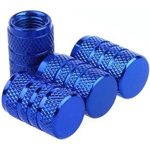 VCTparts - Universele Ventieldoppen - Blauw - Set van 4 Stuks - Aluminium