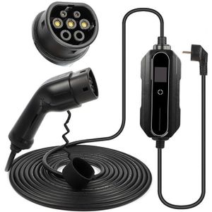 VCTparts Elektrische Auto Oplader Type 2 Stekker 6 - 16A Oplaadkabel - 5M LaadkabelÂ [Oplaadstekker]