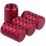 VCTparts - Universele Ventieldoppen - Rood - Set van 4 Stuks - Aluminium