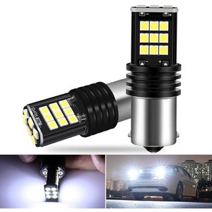 VCTparts 1156 BA15s LED Achterlicht P21W - Wit (set)