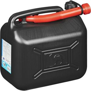 VCTparts Jerrycan 10L Kunststof Zwart UN-gekeurd Brandstofreservoir Tank
