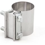 Uitlaatklem - 2.75inch - RVS T304 - Universeel met Stootvoeg Beugel
