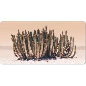 Muismat XXL - Bureau onderlegger - Bureau mat - Cactus - Plant - Natuur - Groen - 100x50 cm - XXL muismat