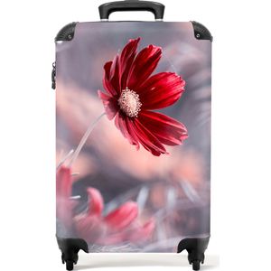 NoBoringSuitcases.com® - Rode handbagage koffer - Rood - 55x35x25