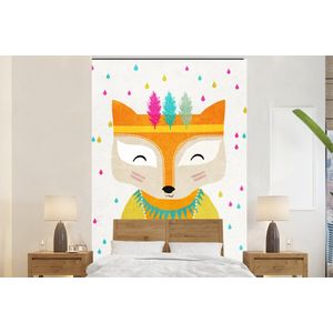 Dieren - Kleuren - Vos - Portret - Behangpapier