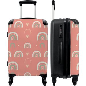 NoBoringSuitcases.com - Grote koffer - Roze kinderkoffer meisjes - Reiskoffer met 4 wielen XL - Trolley op wieltjes 60 liter - Bagage rolkoffer groot kinderen - Ruimbagage valies 20kg - Reisbagage middelmaat - Suitcase large - Bagagekoffer met slot