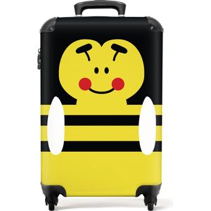 NoBoringSuitcases.com® - Gele kinderkoffer - Koffer geel - 55x35x25