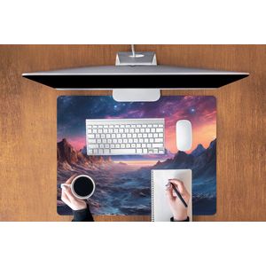 Muismat 80x60 cm - Bureaumat gaming ruimte - Computer en gameroom accessoires - Muis en bureau mat onderlegger - Game room spullen - Kamer decoratie slaapkamer - Bureaulegger desktop xl - Mousepad xxl - Muismatten office desk anti slip