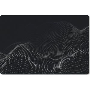 Muismat 120x80 cm - Bureaumat zwart - Computer en desktop accessoires - Kantoor artikelen - Muis en bureau mat onderlegger - Zwarte bureaulegger xl - Mousepad xxl - Kantoorartikelen decoratie - Muismatten office desk - Thuis werkplek