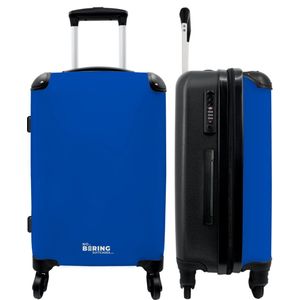 NoBoringSuitcases.com - Grote koffer - Blauw - Effen - Reiskoffer met 4 wielen - Trolley op wieltjes - Rolkoffer groot - 60 liter - Ruimbagage valies 20kg - Valiezen voor volwassenen