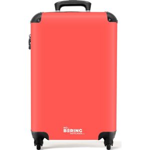 NoBoringSuitcases.com® - Rode handbagage koffer - Rood - 55x35x25