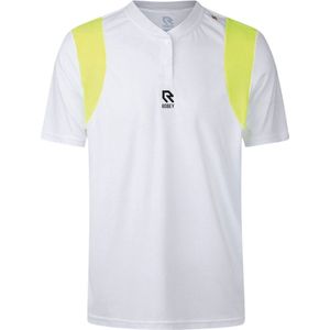 Robey - Tennis Ace Henley Tee - Tennisshirt - White/Neon