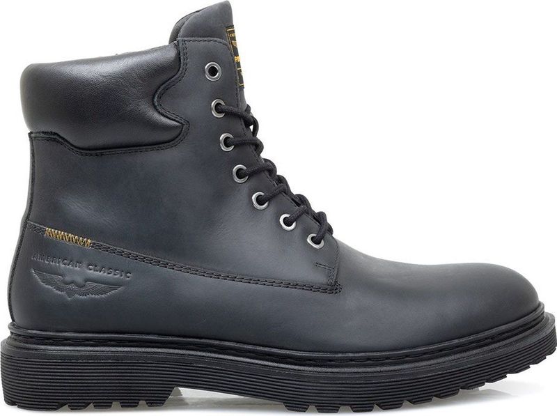 PME Legend - Ty Ten - Veterschoenen - Zwart - Leer