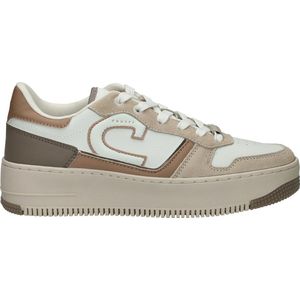 Cruyff - Campo Low Lux - Sneakers - Wit - Beige - Grijs - Leer - Synthetisch
