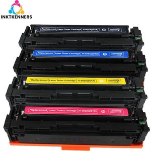 Multipack Laser Toner Cartridges (201X) Geschikt voor CF400X, CF401X, CF402X en CF403X | Geschikt voor HP Color Laserjet Pro M252, M252DN, M252N, (MFP) M277, M277DW, M277N en M274N (Zwart, Cyaan, Magenta & Geel) printer