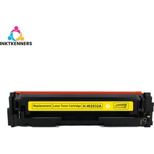 Laser toner cartridges Geschikt voor HP (415A) W2032A Geel | Geschikt voor HP Color Laserjet Pro MFP M454DN, M454DW, M454NW, M454FW, M479DN, M479DW, M479FDN, M479FDW en M479FNW
