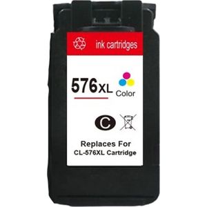 Inktcartridges Geschikt voor Canon CL-576XL | Geschikt voor Canon Pixma TR4750i - TR4751i - TS3550i - TS3551i - Inktpatronen - Inkt - printer