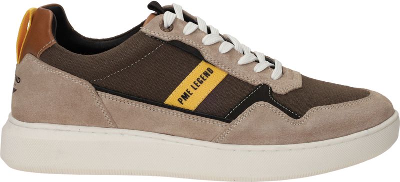 PME Legend - Deltar - Sneakers - Espresso Beige - Suède Leer