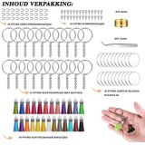 Knutselspullen - 50 Stuks Karabijnhaak - Sleutelringen - 25mm - DIY Musketon