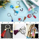 Knutselspullen - 50 Stuks Karabijnhaak - Sleutelringen - 25mm - DIY Musketon