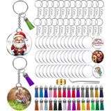 Knutselspullen - 50 Stuks Karabijnhaak - Sleutelringen - 25mm - DIY Musketon