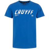Cruyff - T-shirt - Blauw - League-stijl